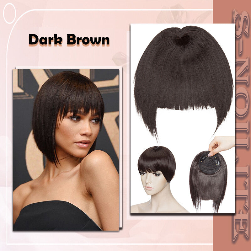 French Style Clip-In Bangs Hair Extensions - 11 Inches Natural Look