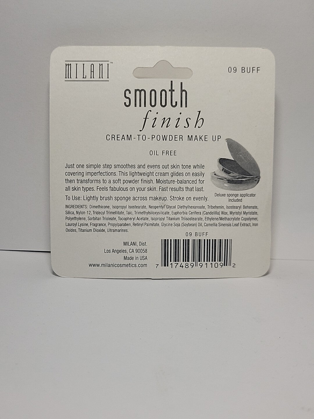 Milani Cream-To-Powder Foundation #09 Buff, Smooth Finish Makeup