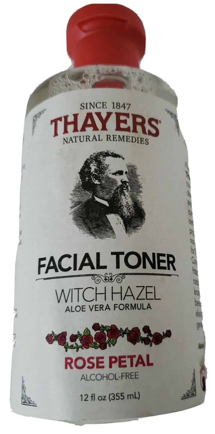 Alcohol-Free Rose Petal Toner with Aloe Vera - 12 fl oz for Skin Care