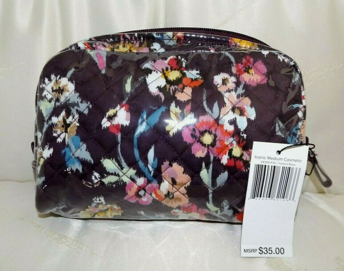 Medium Laminated Cosmetic Case Indiana Rose - Vera Bradley
