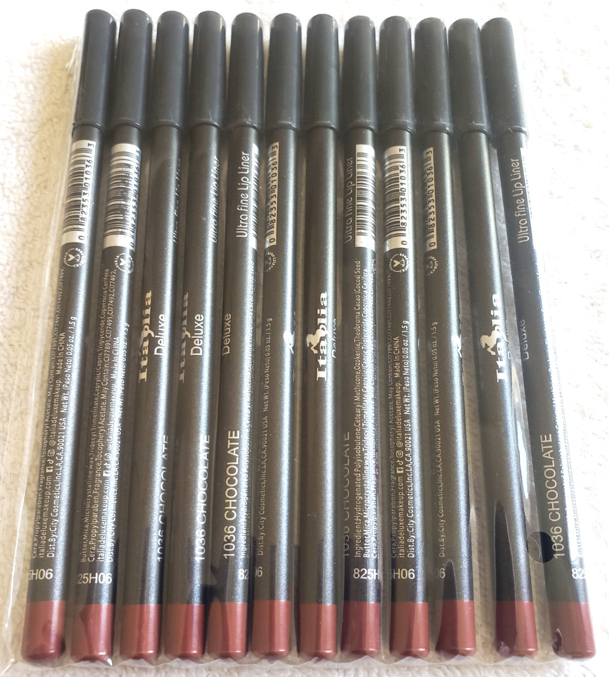 Ultra Fine Lip Liner Pencils - Assorted Colors, Long Lasting, Soft & Smooth