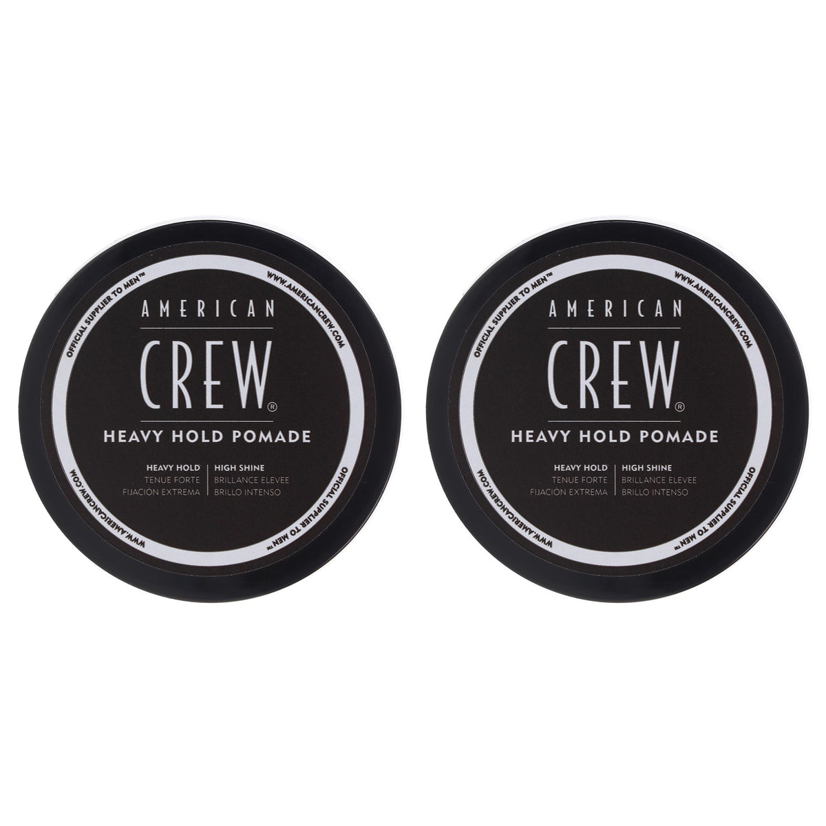 Heavy Hold Hair Pomade 3 oz - 2 Pack for Strong Styling & Shine