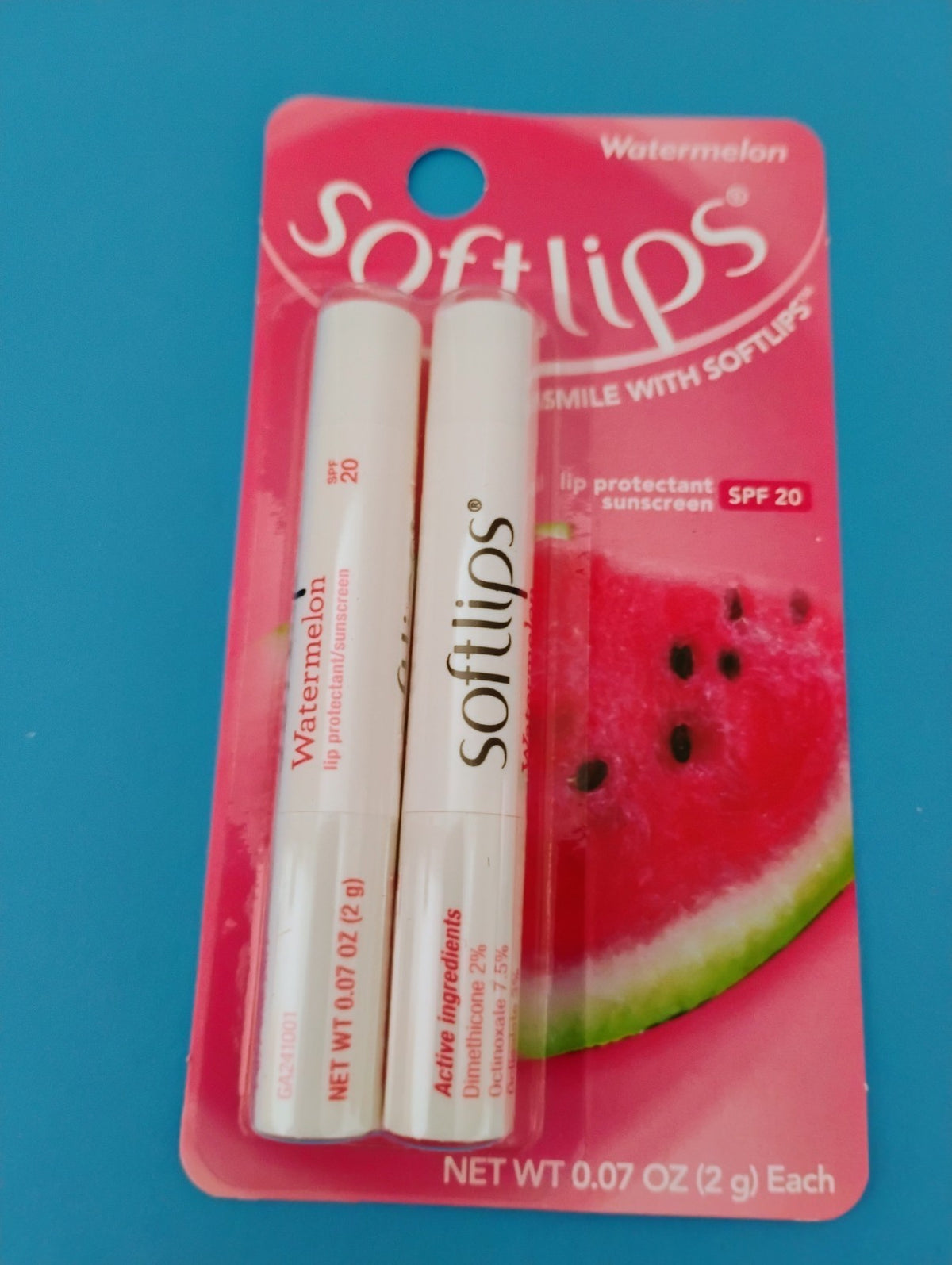 Watermelon SPF 20 Lip Balm Set - Moisturizing Sunscreen Protectant for Lips