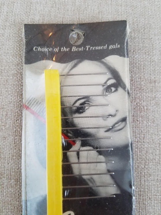 Vintage Hair Styling Tool - Professional Wigs & Up Dos, Yellow, New Old Stock