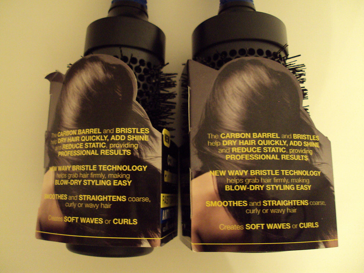 Conair Carbon Smooth Barrel Brush Set for Fast Drying and Shine
