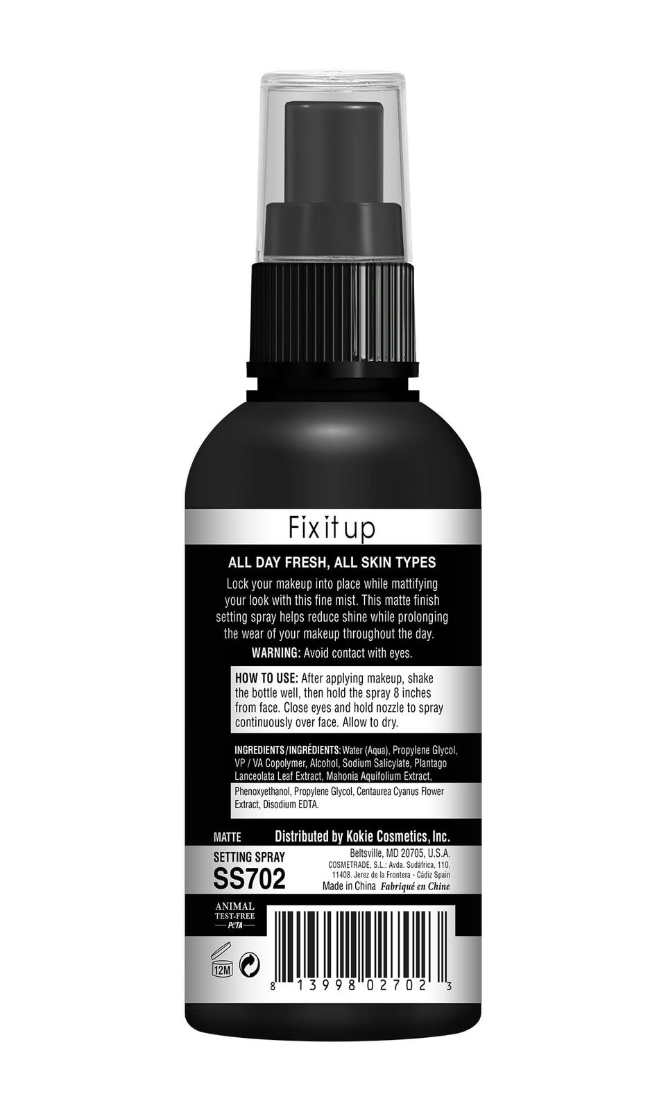 Matte Setting Spray for Makeup Long-Lasting & Oil Control
