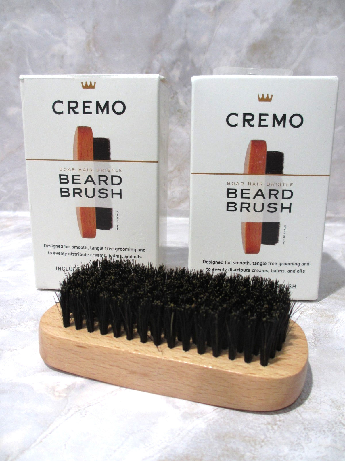 2 Pack Beard Grooming Brushes Boar Bristle Shaving & Hair Care