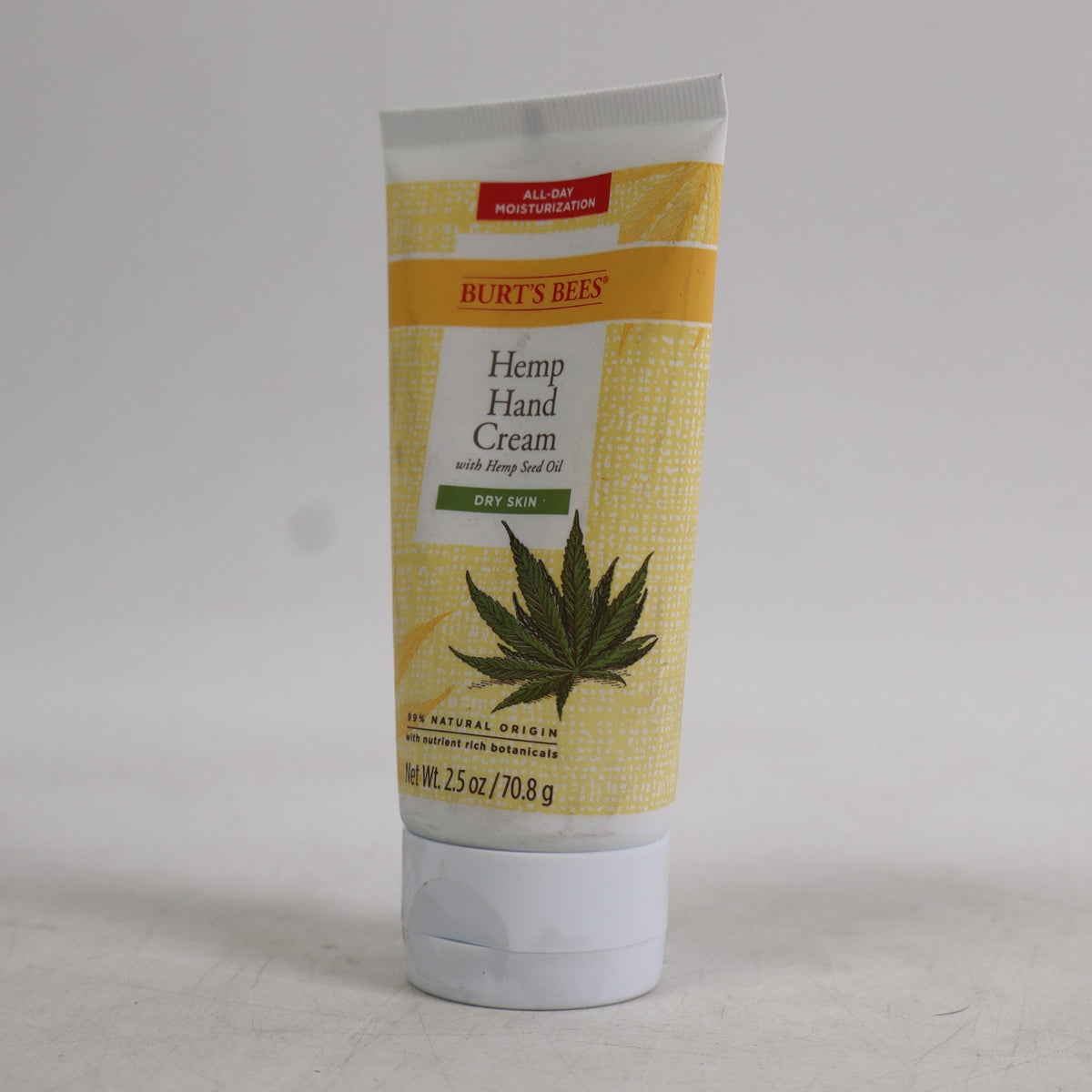 2 PACK Burt's Bees Hemp Hand Cream 2.5 oz Dry Skin w/ Seed Oil