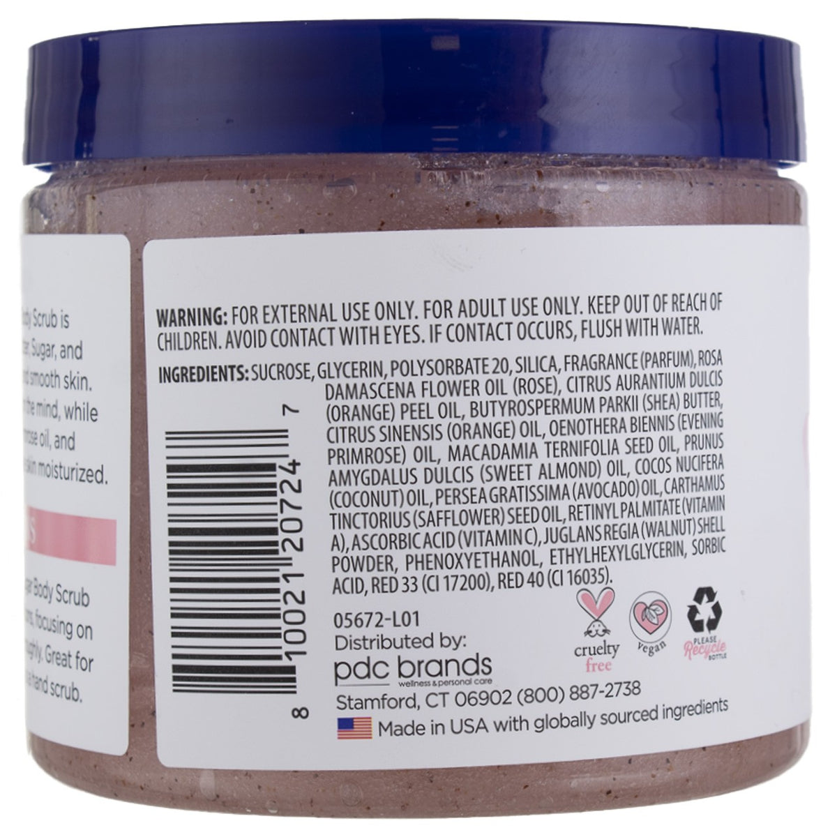 Dr Teal's Shea Sugar Body Scrub, Rose, 19 oz
