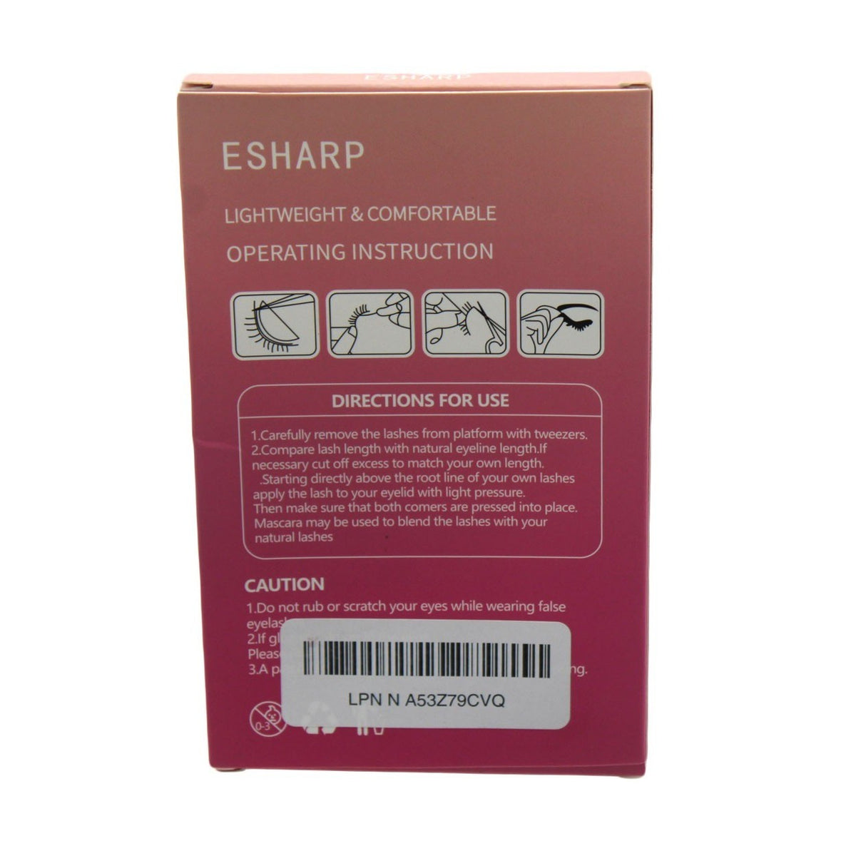 False Eyelash Set 5 Pairs Wispy Handmade Black Eye Makeup Enhancer