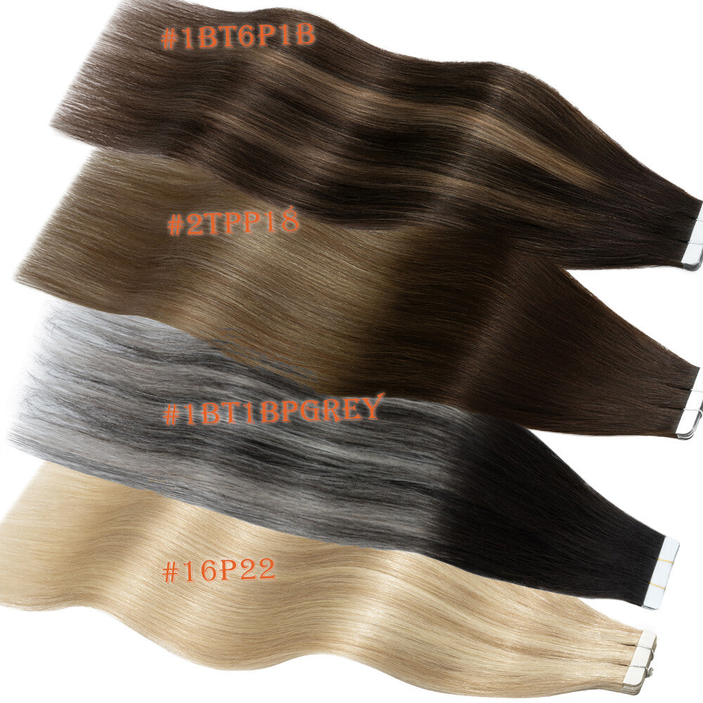 Remy Tape-In Human Hair Extensions Full Head - Thick & Natural Look