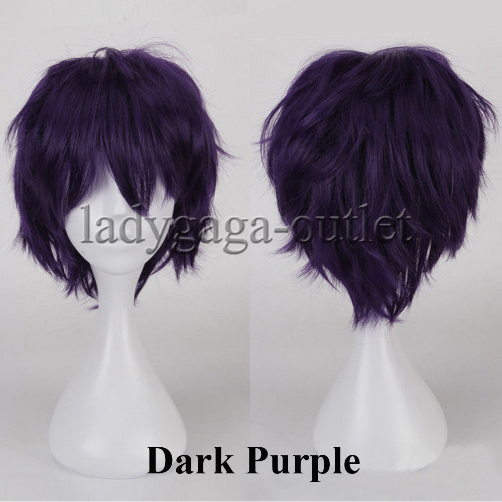 Unisex Short Pixie Wig for Cosplay and Costume Parties - Synthetic Hair