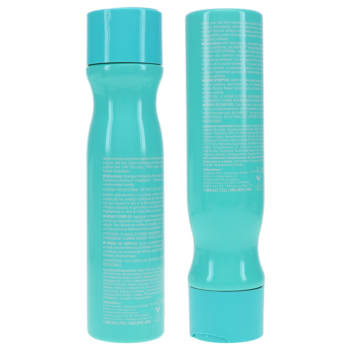 Swimmers Hair Care Set - Shampoo & Conditioner for Damaged Hair 9 oz Each