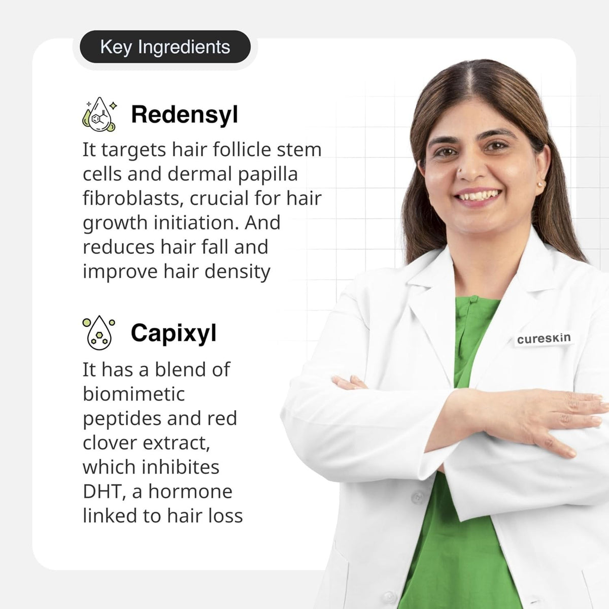 Hair Thickening Serum with Redensyl & Capixyl - 1.01 Fl Oz