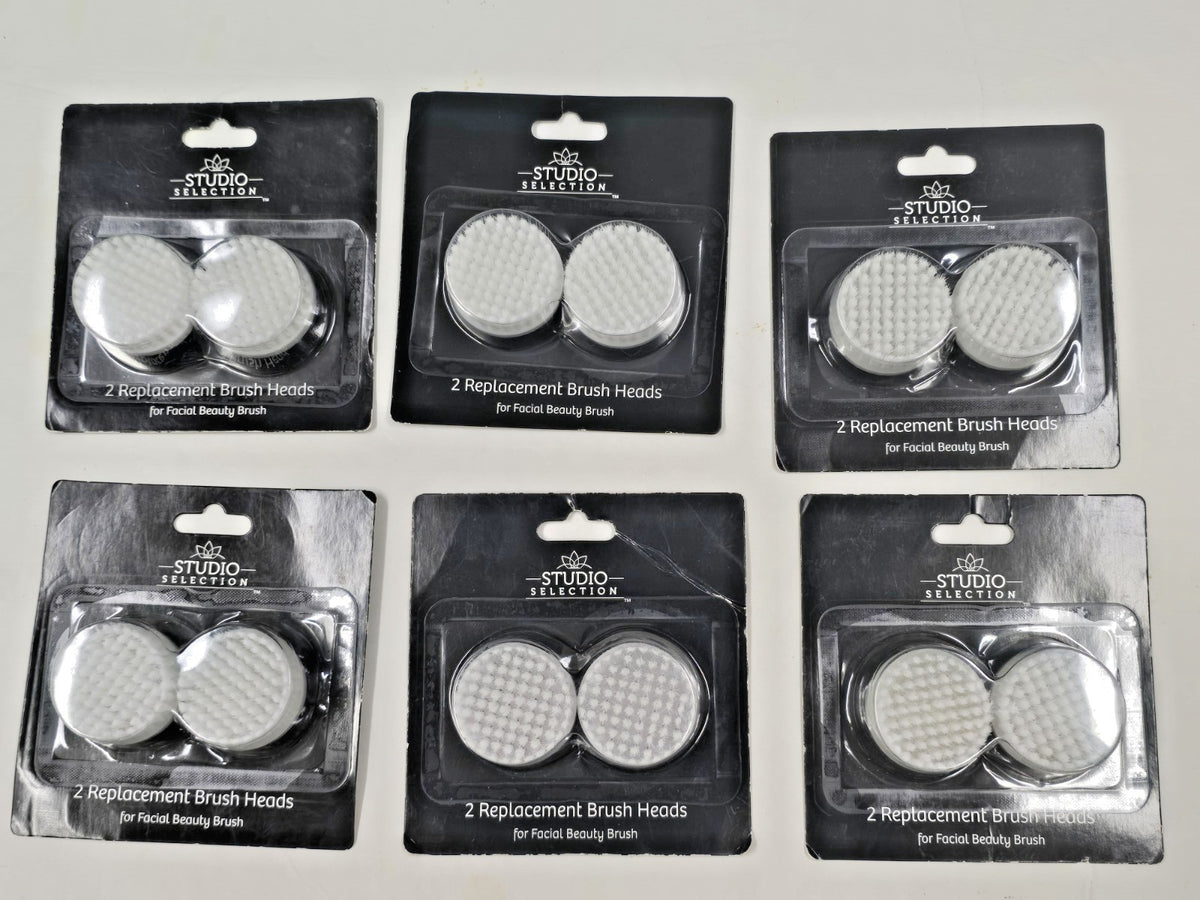 Facial Brush Replacement Heads Pack of 12 - Skin Cleansing Tool Refills
