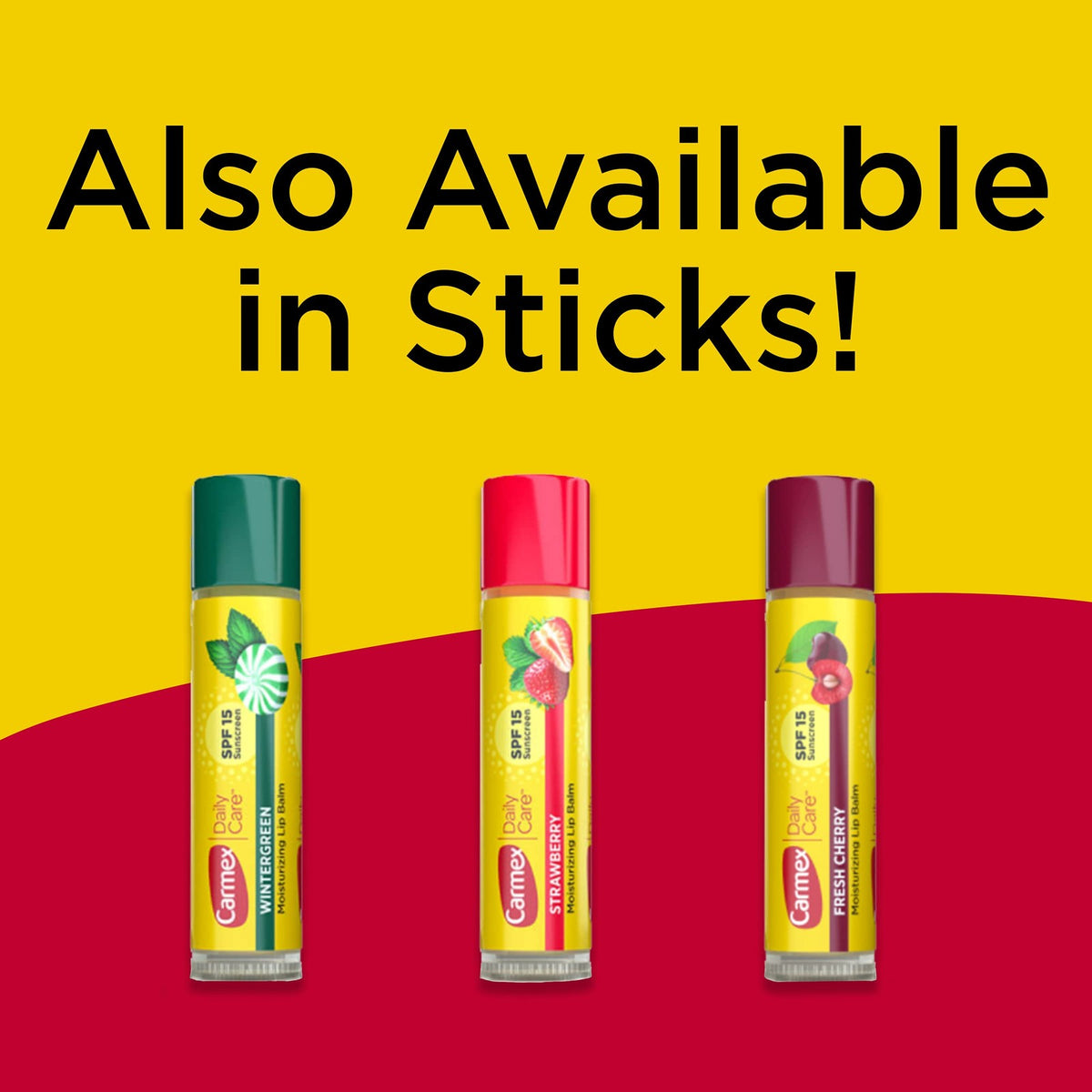 Moisturizing Lip Balm Pack with SPF 15 - Cherry, Strawberry & Wintergreen