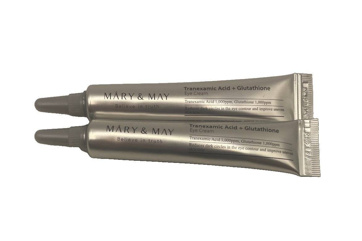 Tranexamic Acid and Glutathione Eye Cream - 2 Travel Tubes, 12g Each