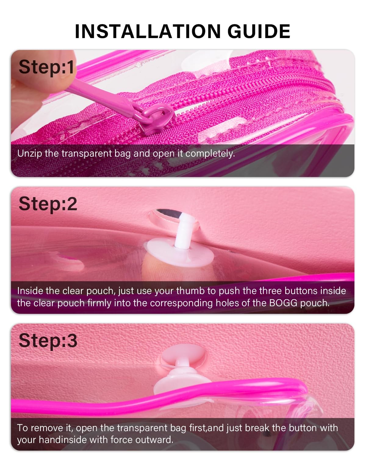 4 Pack Clear TSA Approved Travel Toiletry Bags Waterproof Makeup Organizer