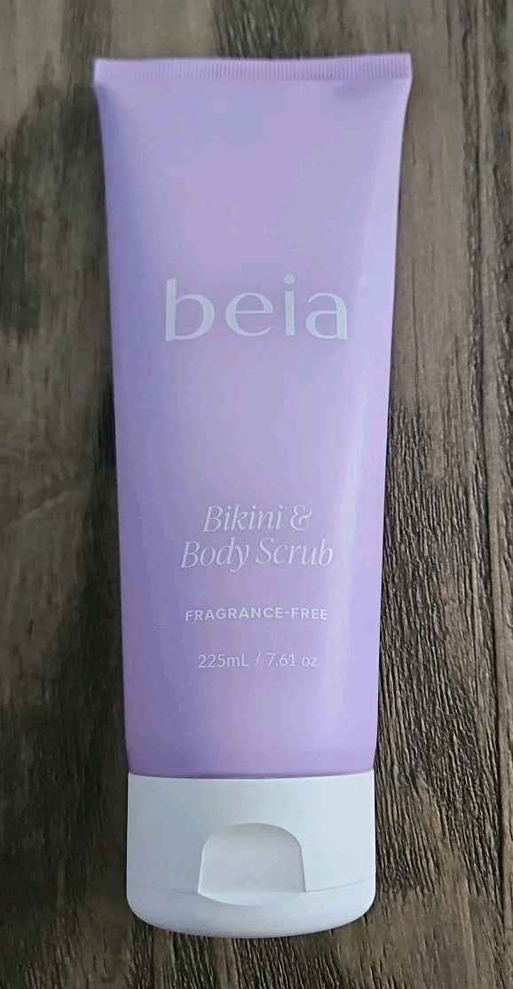 Beia Bikini & Body Scrub 225ML/7.61 oz Fragrance Free NEW