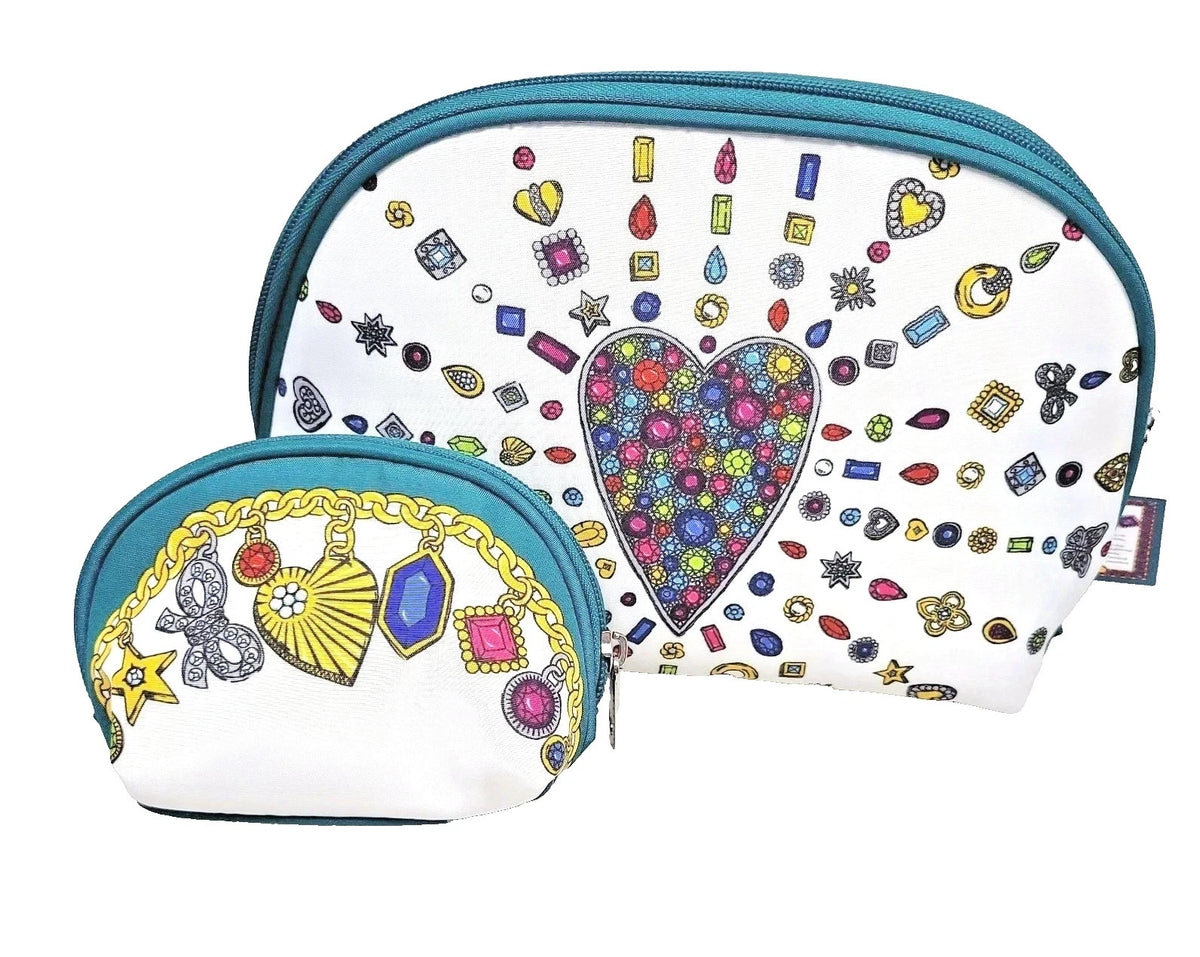 Brighton Charmed Love Jewelry & Makeup Pouch Set - Travel Organizer