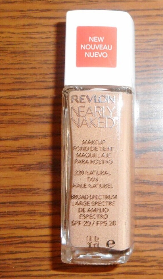 Face Makeup Foundation - Revlon Nearly Naked 1 Fl Oz for Natural Look