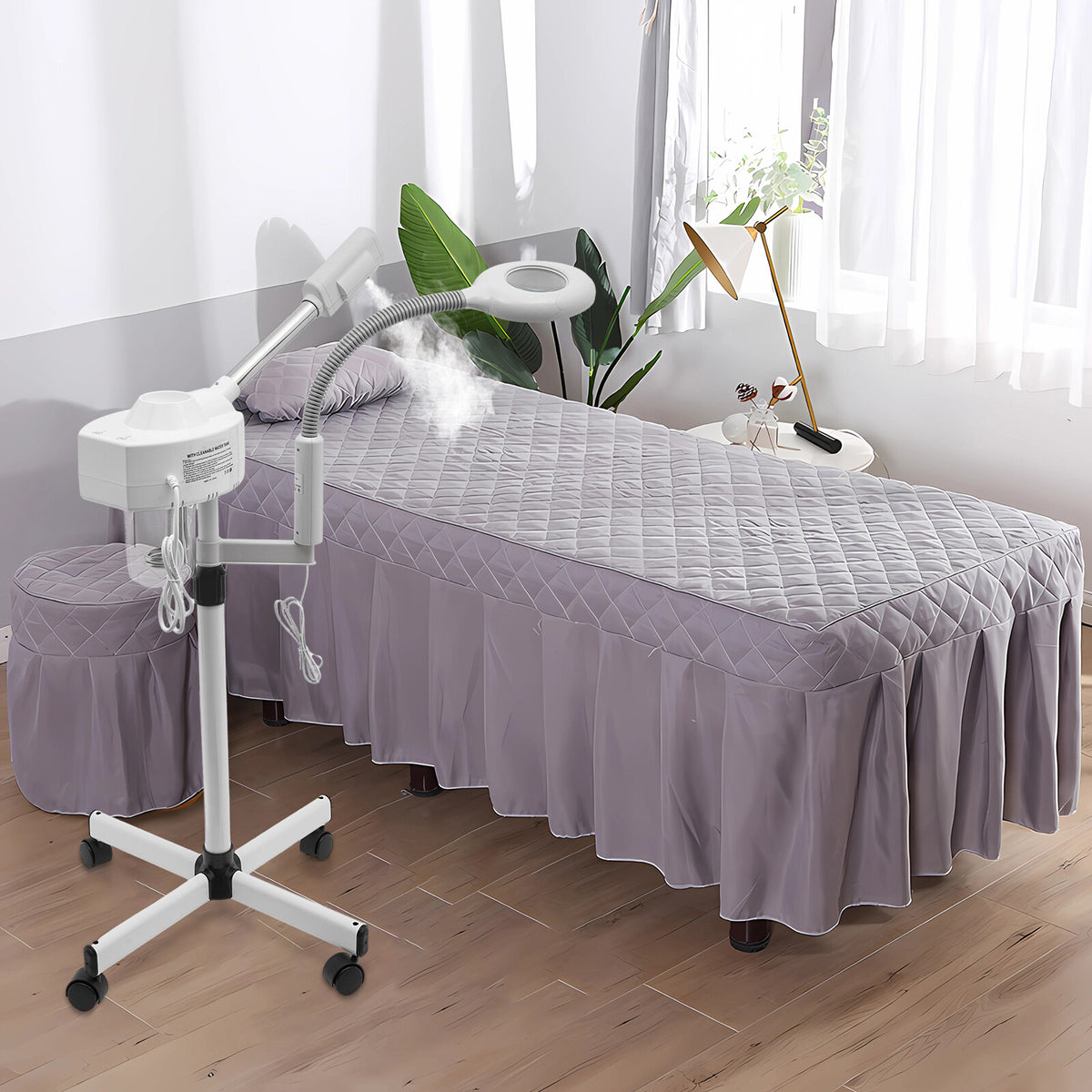 2-in-1 Facial Steamer with 5x Magnifying Lamp & Ozone