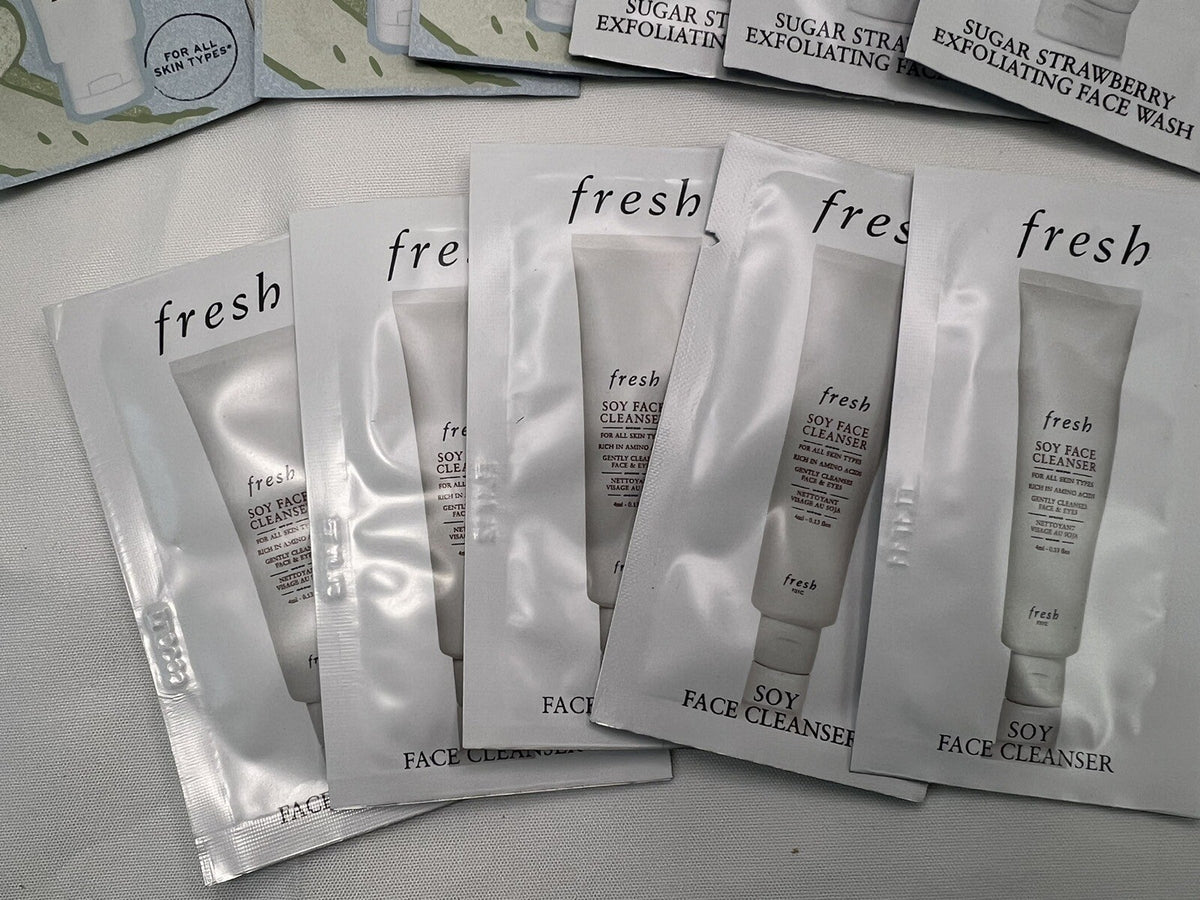 15-Piece Fresh Sample Lot - Cleanser, Black Tea Mask & Kombucha