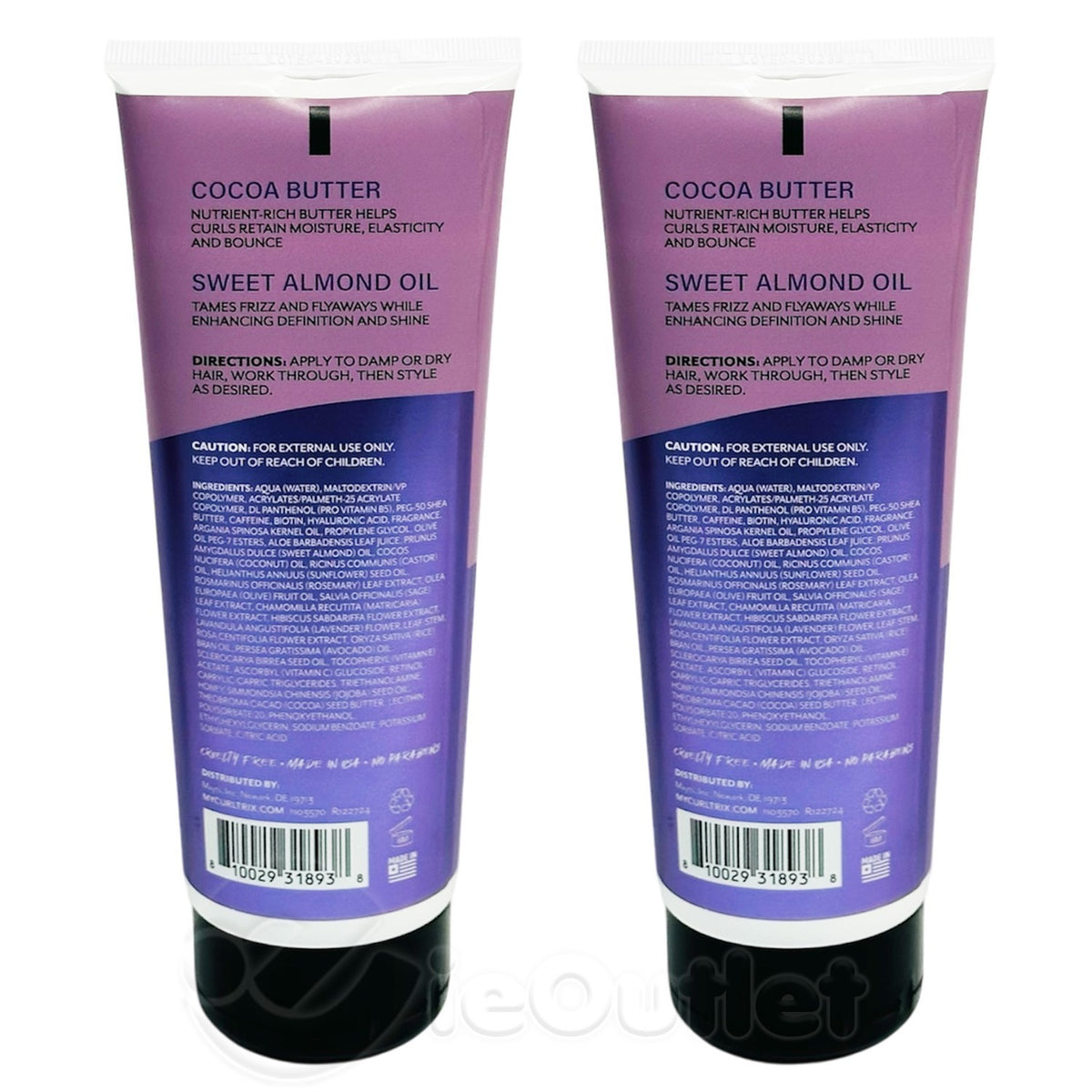 Curltrix Crunch-Free Styling Gel for Curly Hair - 8 oz (2 Pack)