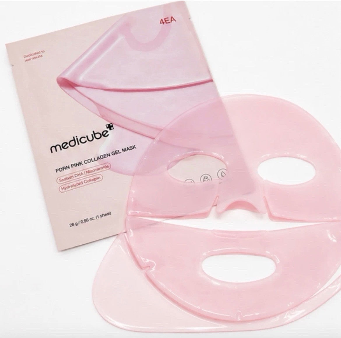 PDRN Pink Collagen Gel Mask (4-Pack)