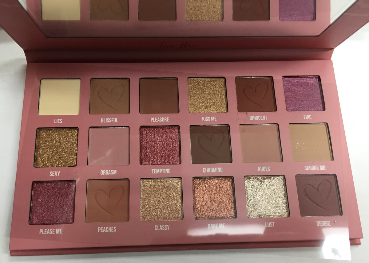 Seductive Eyeshadow Palette with 16 Shades - Soft Mauves, Neutrals & Browns, 0.56 oz