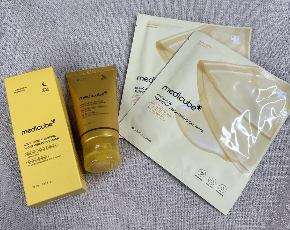 Kojic Acid Turmeric Night Wrapping Mask + 2 Gel Masks
