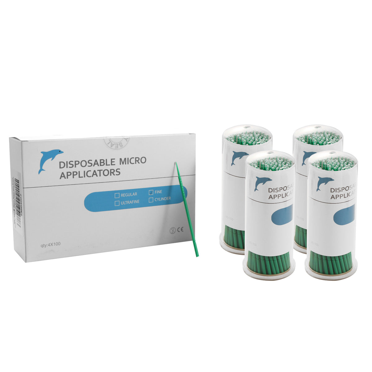 Disposable Micro Applicator Brush Set for Dental & Beauty - 400 Tips