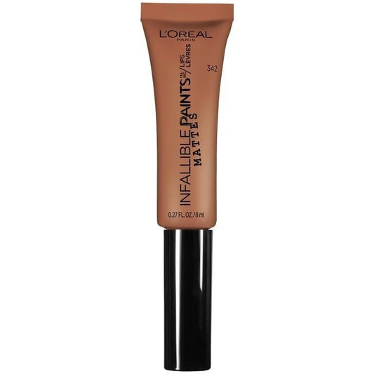 Lipstick Matte Liquid Lip Paint - Shade 342 Warm Nude Brown 0.27 fl oz