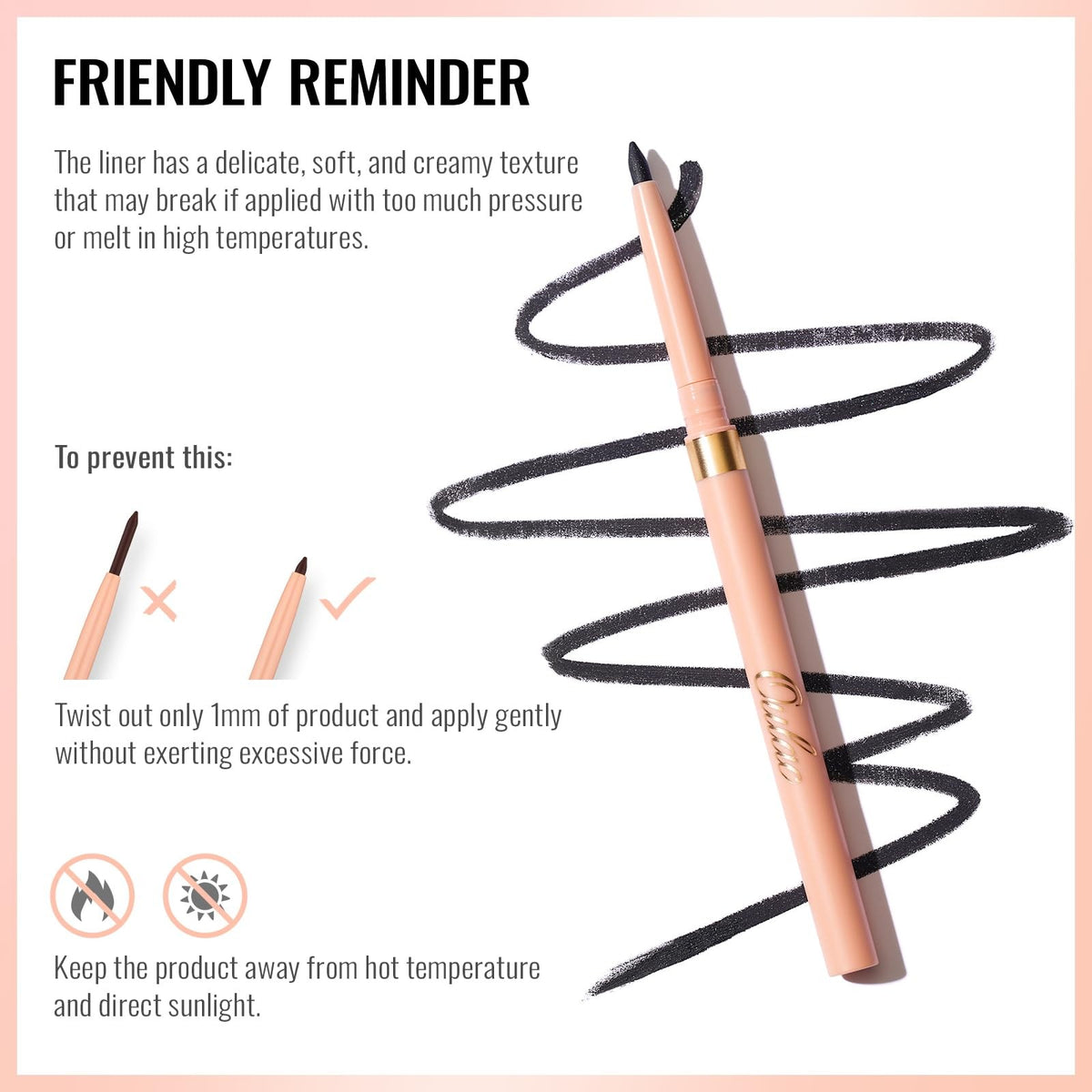 Lip Liner Pencil Waterproof Long-Lasting Lip Makeup Tool - Seductive LL05