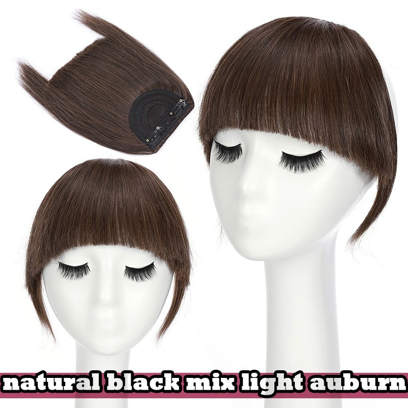 Women Braid Headband Topper with Bangs - Instant Hair Fringes & Hairbands