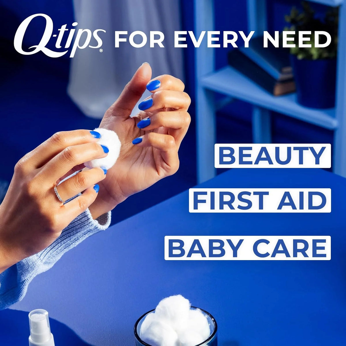 Cotton Balls Jumbo 100% Thick Cotton for First Aid Beauty and Baby Care