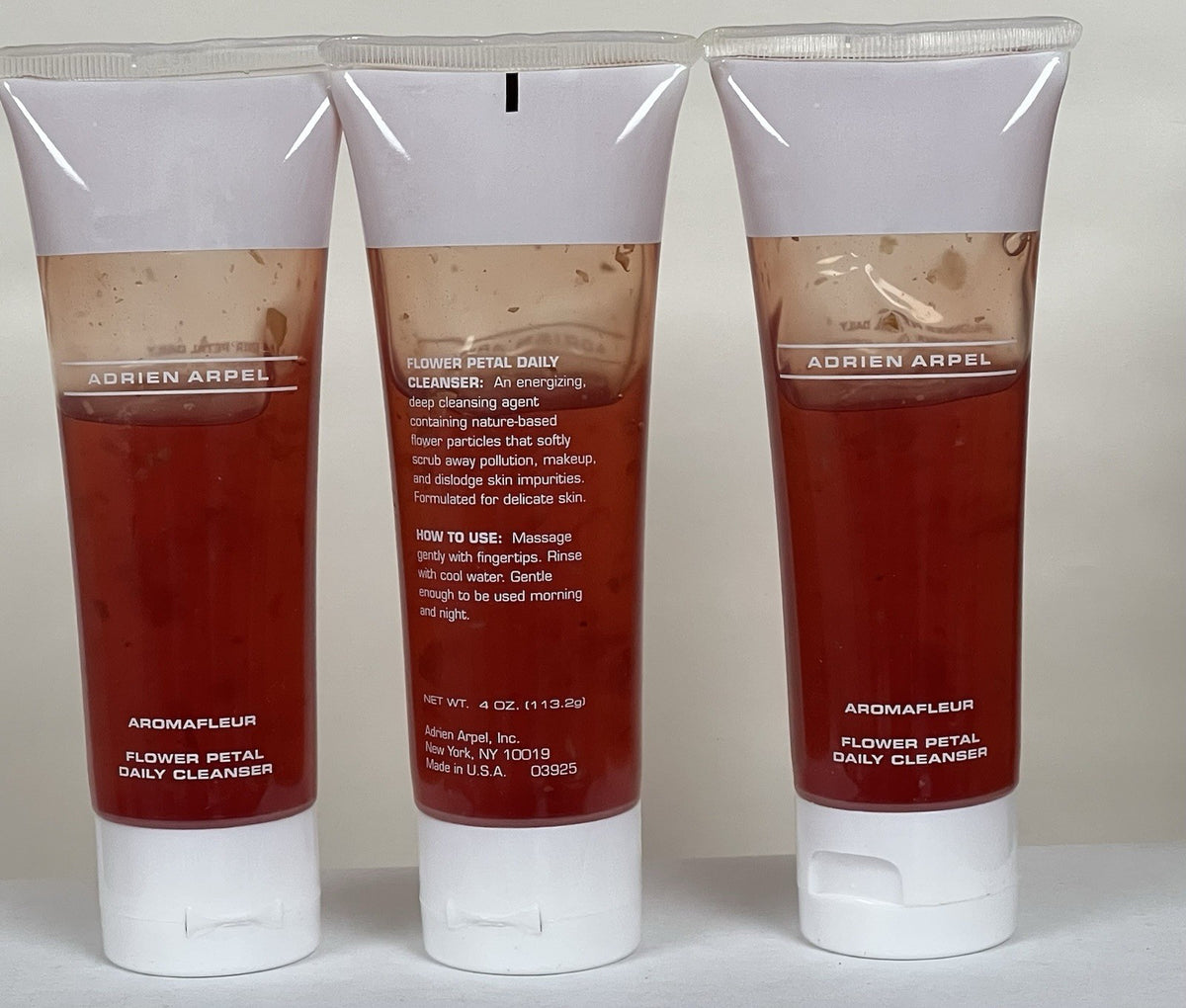 Aromafluer Flower Petal Daily Facial Cleanser - 4 oz Pack of 3