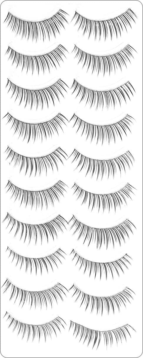 140 Pairs False Eyelash Bundle with 7 Styles for Dramatic & Natural Looks