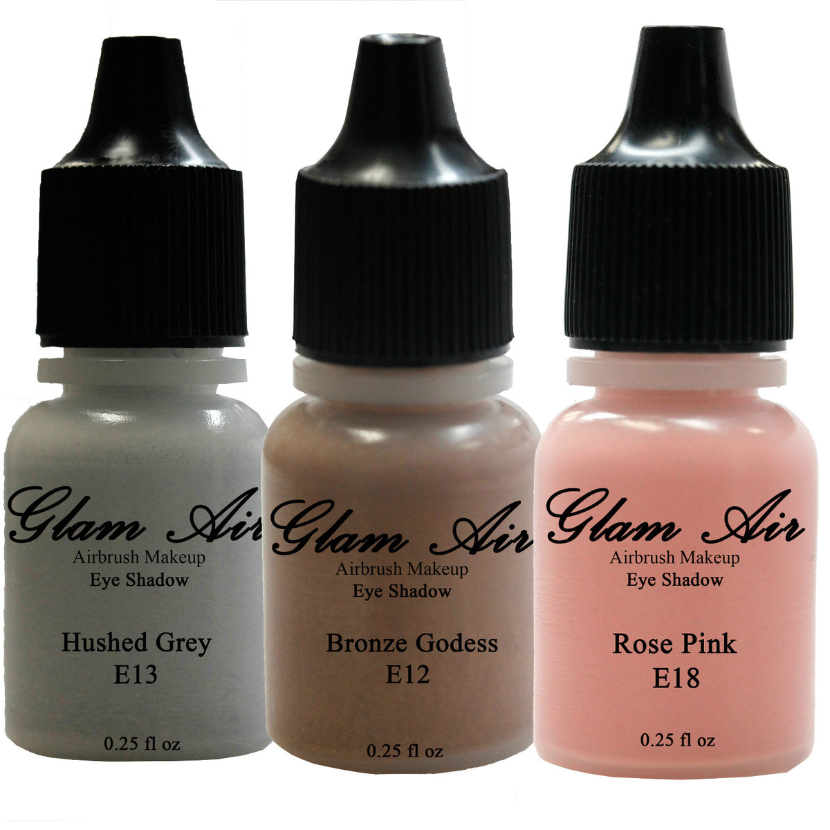 Glam Air Prom Queen Eye Shadow Set - 3 Airbrush Glitter Makeup Palettes