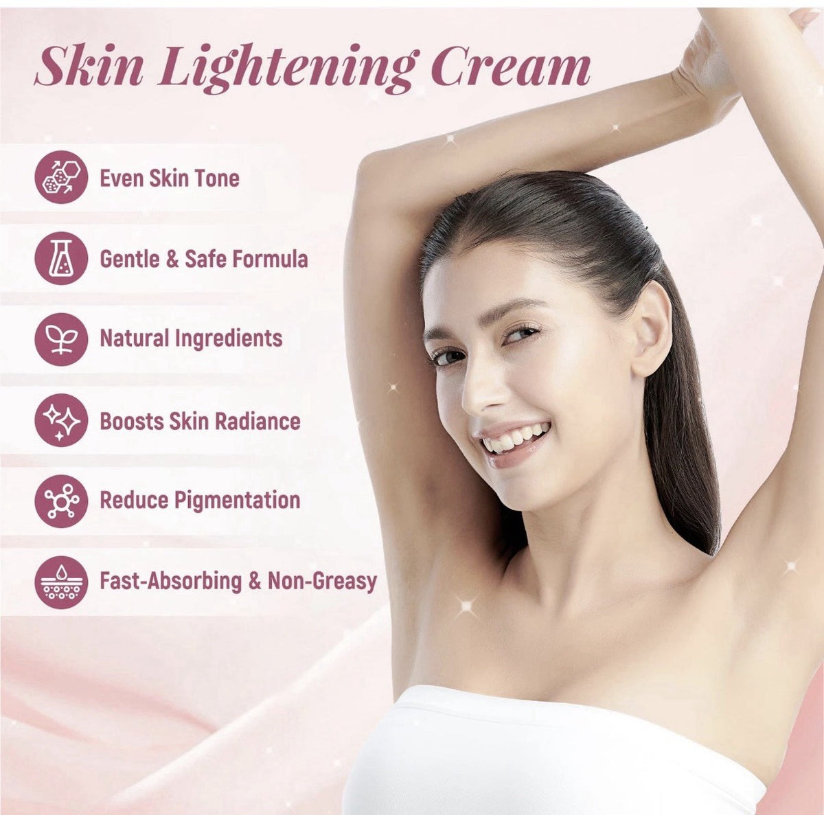 Skin Lightening Cream for Intimate Area Dark Spot Removal - Whitening Body Cream