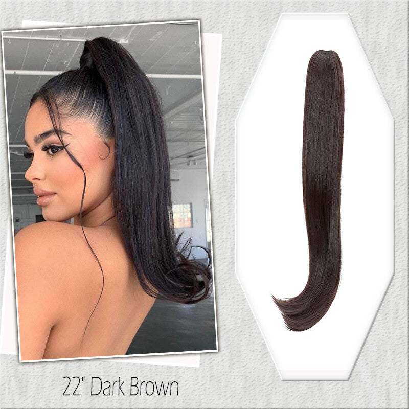 Fake Ponytail Clip-In Hair Extension Thick Natural Look 14 Inches