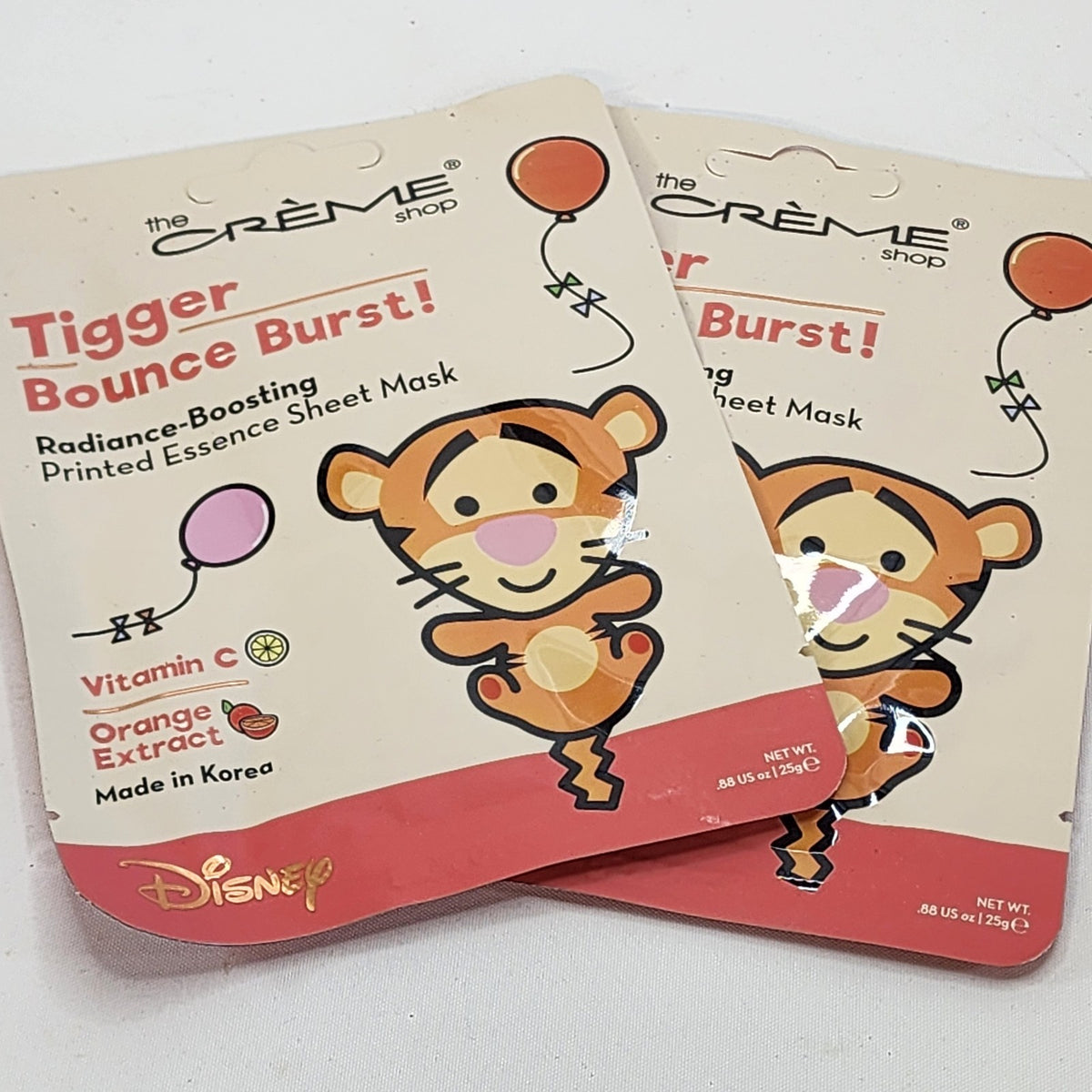 Tigger Bounce Burst Face Mask Set of 2