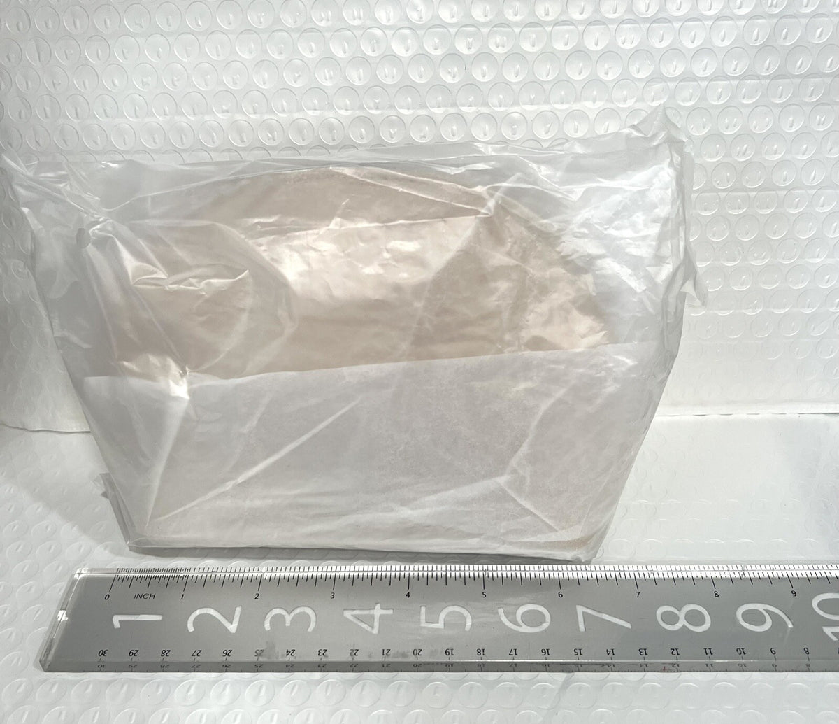 Half Moon Cosmetic Bag Makeup Case Pouch 6x5x2 Inches - Beige