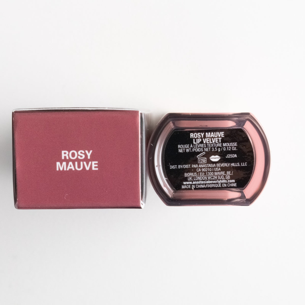 Lip Velvet Rosy Mauve Matte Lipstick - Lightweight Full Pigment, Long-Lasting