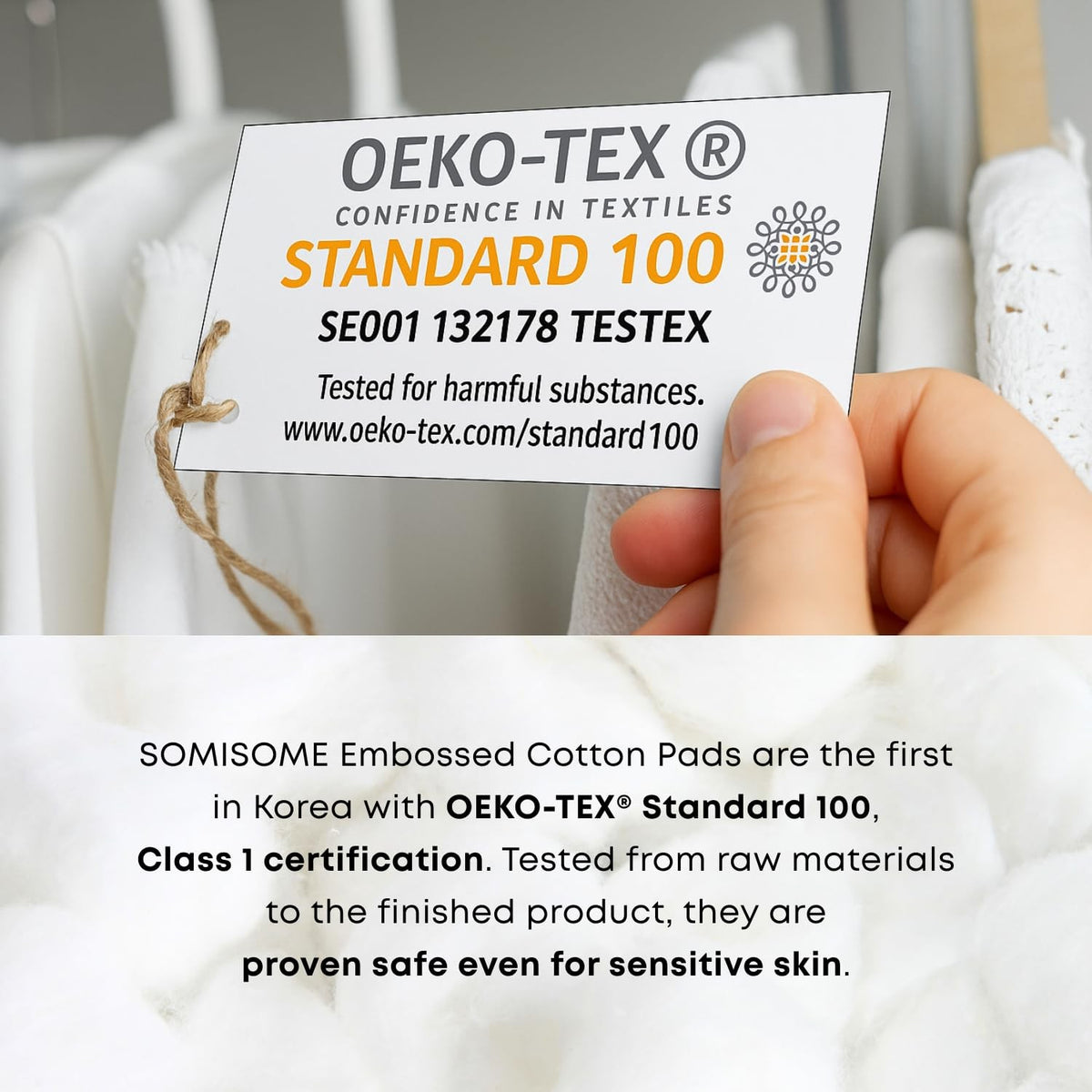 Premium Korean Cotton Pads for Makeup Removal & Skincare - 80 Count