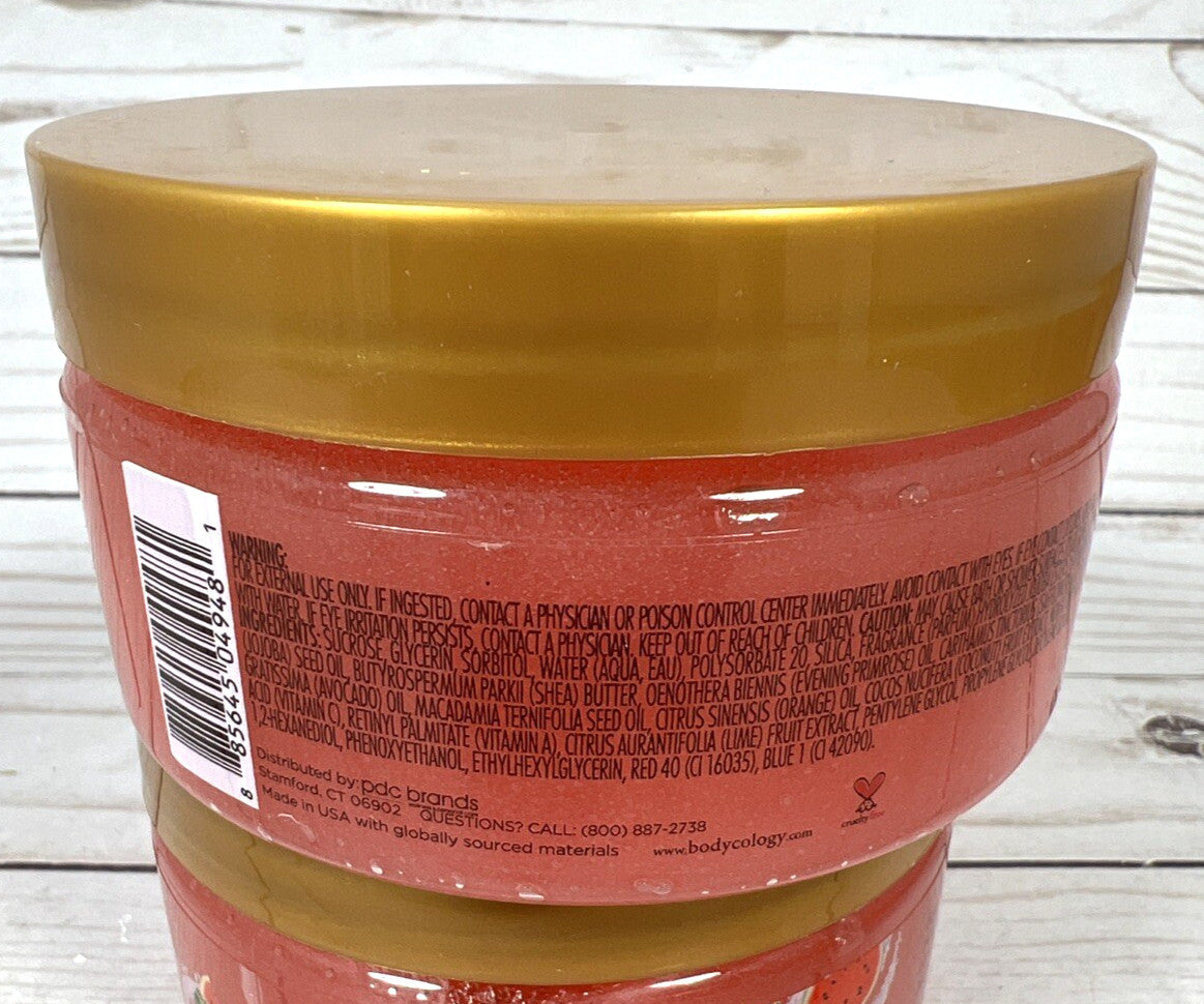 Bodycology Watermelon Splash Exfoliating Sugar Scrub 10.5oz (2Pack)