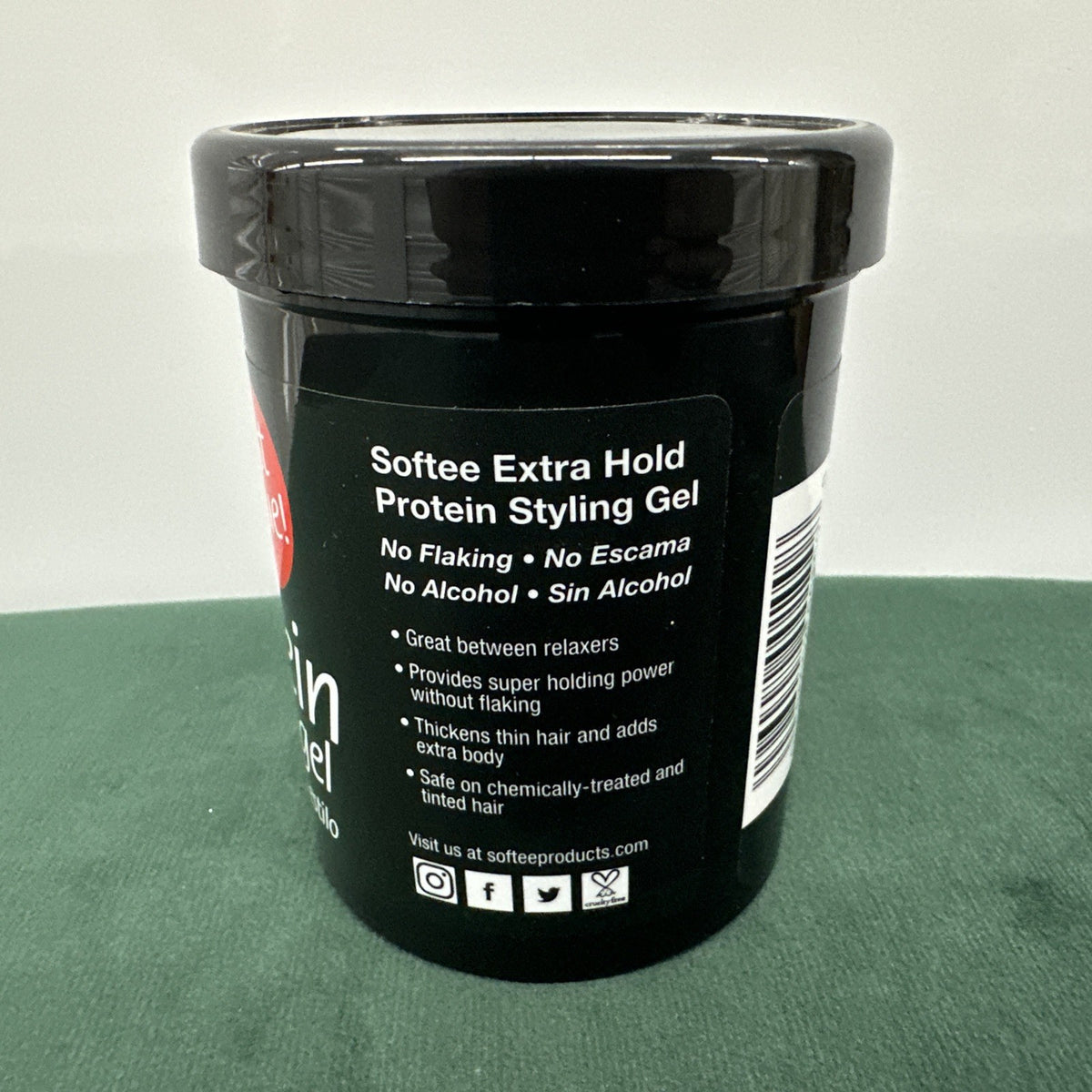 Extra Hold Protein Styling Gel - No Flaking, Alcohol-Free, 8oz