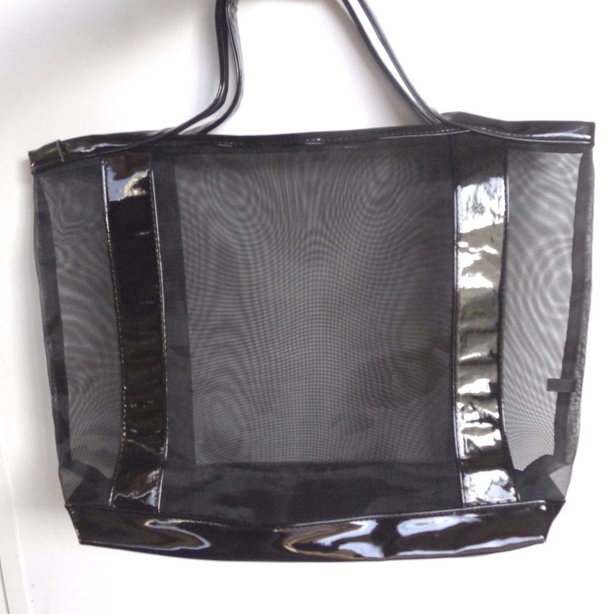 Lancôme Black Mesh Beach Tote Bag Summer Vacation Accessory