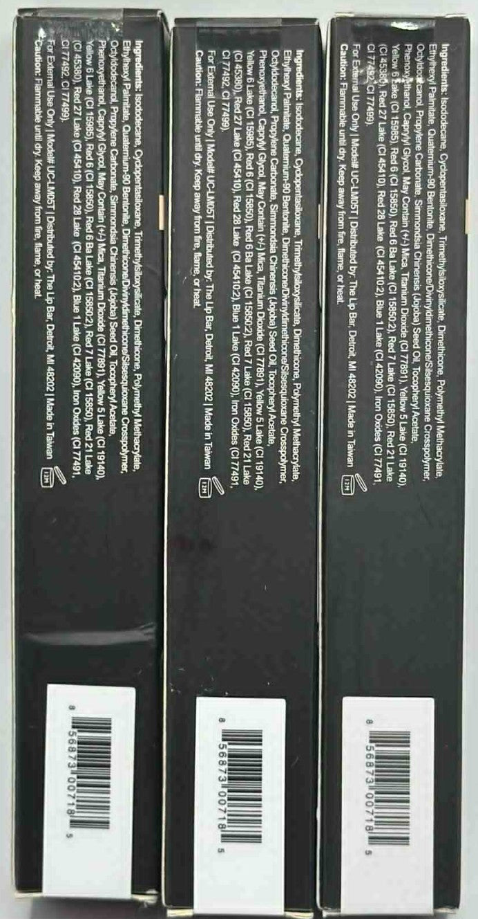 Liquid Matte Lipstick Set - Moisturizing with Argan Oil - 3 Colors