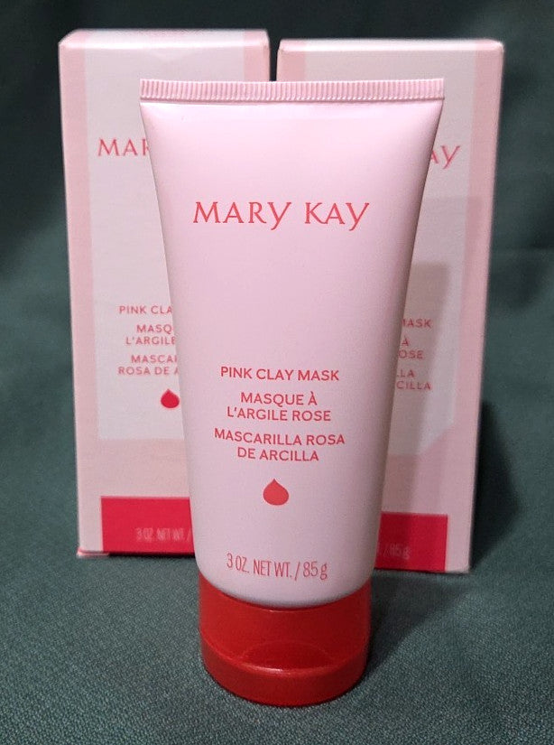 Pink Clay Mask for Dry to Oily Skin, 3oz (Pack of 2)